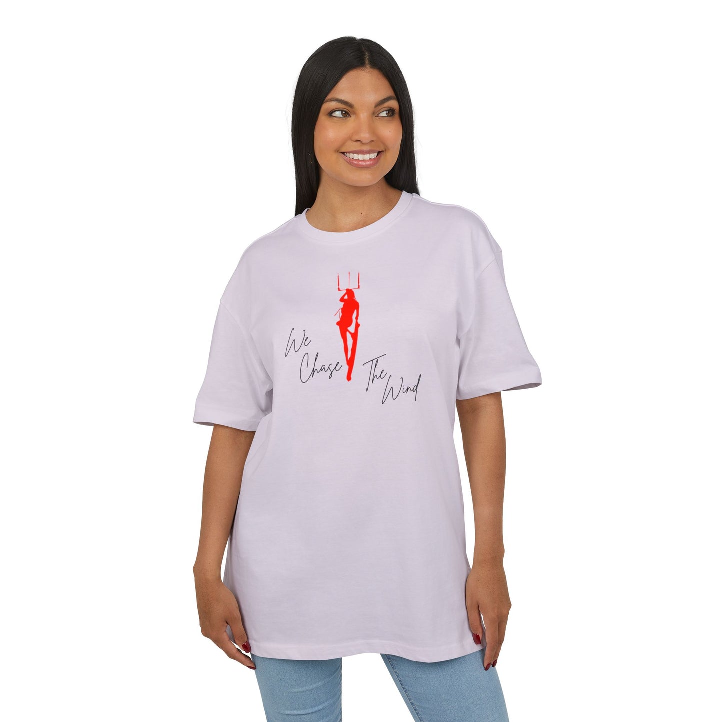 Windee - "We Chase the Wind " - Unisex Heavy Oversize Tee
