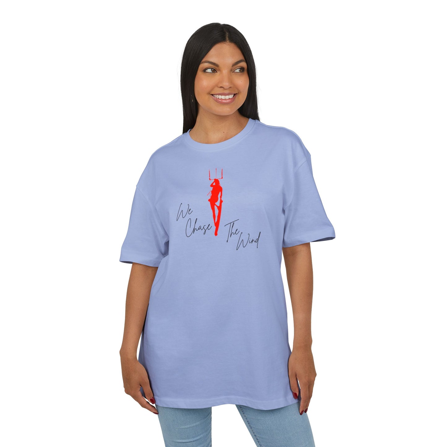 Windee - "We Chase the Wind " - Unisex Heavy Oversize Tee