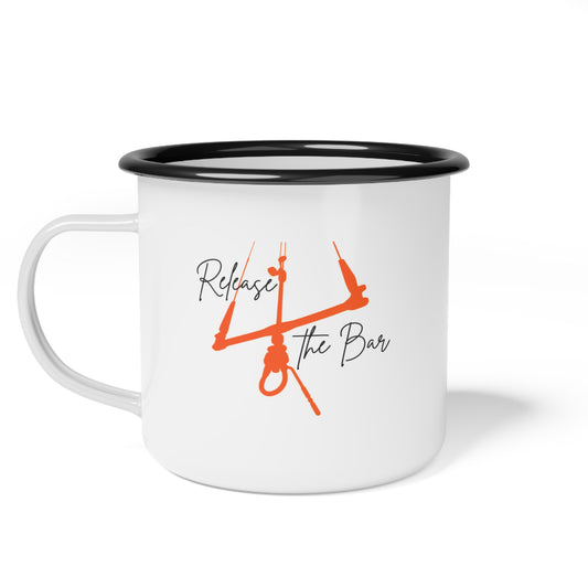Windee - Release the Bar - Enamel Camp Cup - 'Release the Bar'  - A good reminder for Kite Surfers