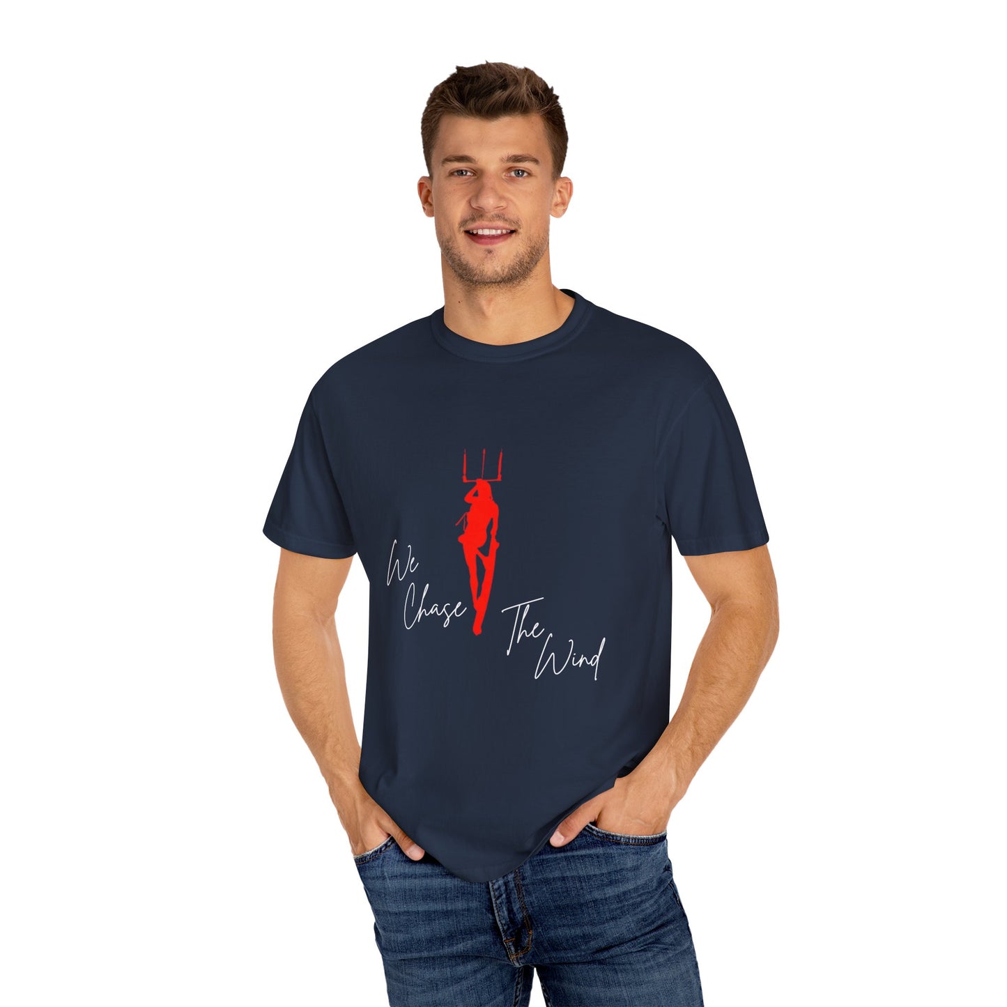 Windee - "We Chase the Wind" - Unisex Garment-Dyed T-shirt